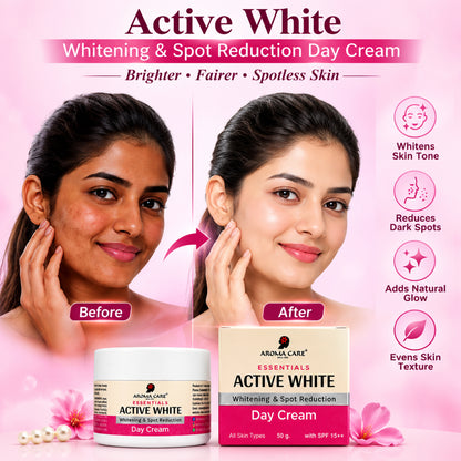 Active White Whitening & Spot Reduction Day Cream with Natural Ingredients