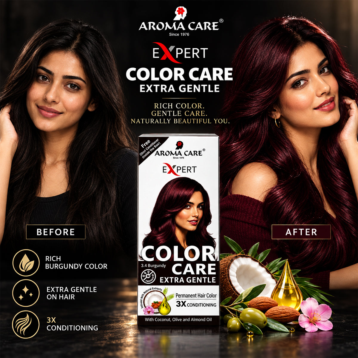 Color Care Extra Gentle 3.4 Burgundy 50ml
