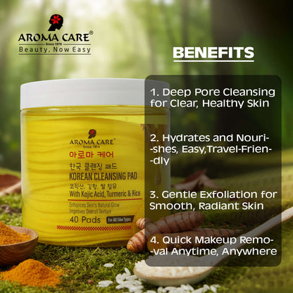 Korean Cleansing Pad With Kojic Acid, Turmeric & Rice
