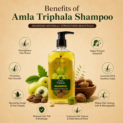 Amla Triphala  Shampoo , for Hair Damage Control & Health Hair Growth
