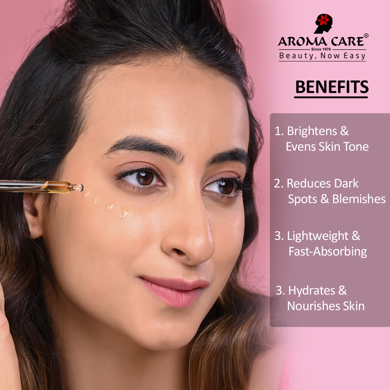 Whitening Face Serum with Vitamin C, Niacinamide & Kojic Acid for Radiant Skin
