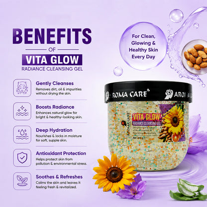 "Vita Glow Radiance Cleansing Gel, Vitamin C"