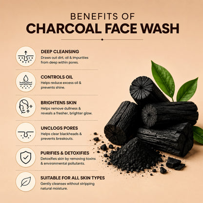 Charcoal Magic Cleanse & Glow Face Wash 50ml