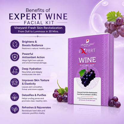 Wine Facial Kit Vineyard-Fresh Skin Revitalization 56gm