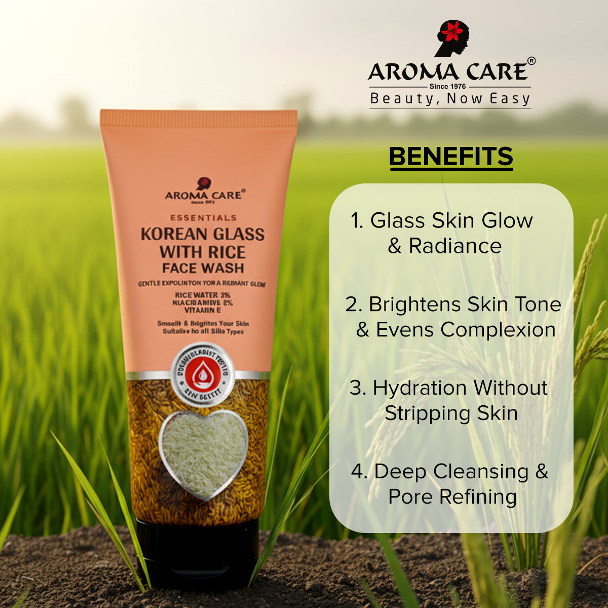 Korean Glass With Rice Face Wash