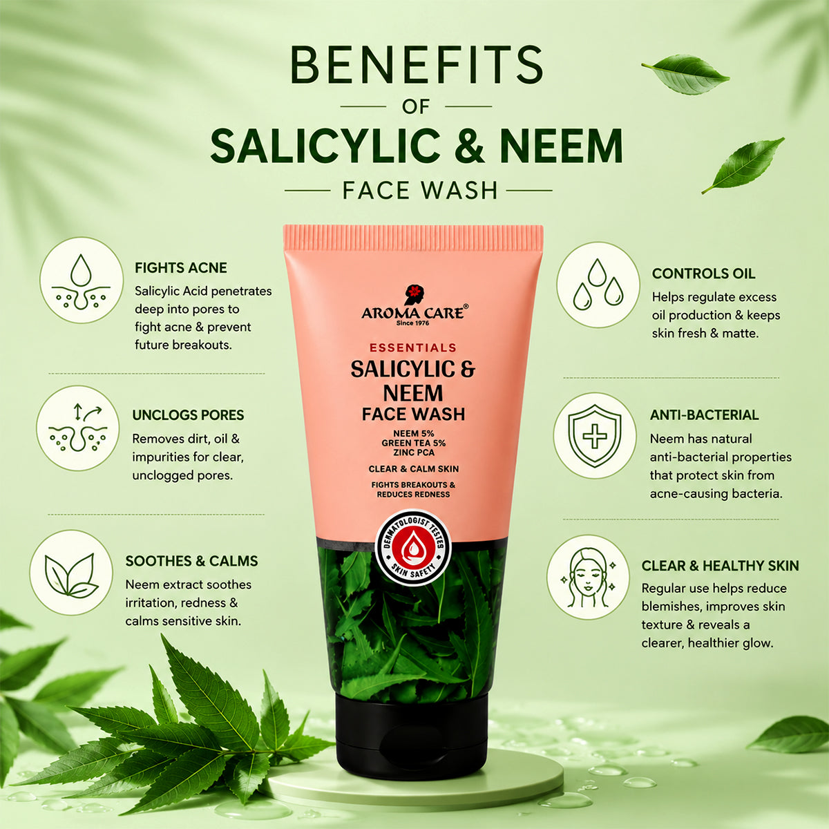 Salicylic & Neem Face Wash - With Neem