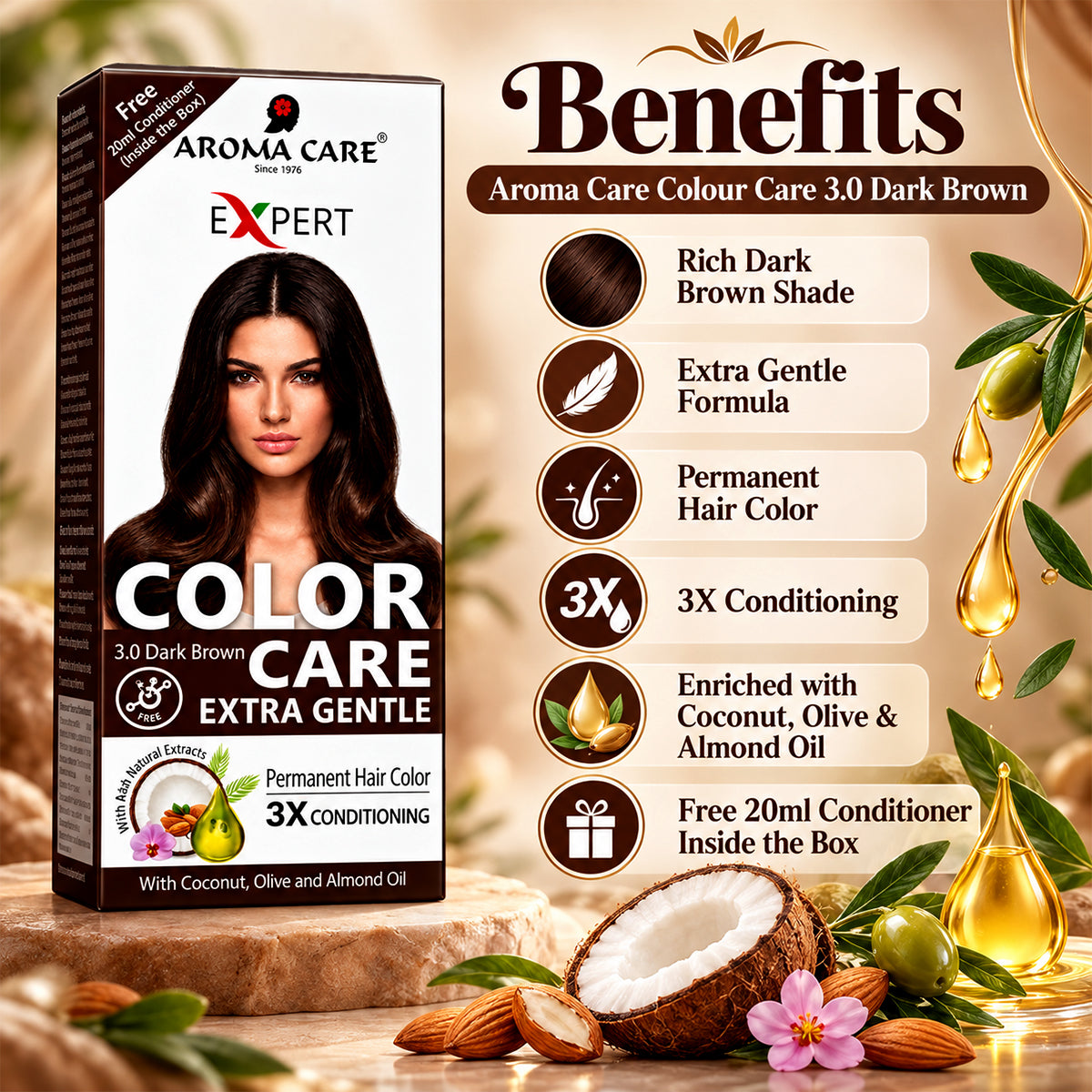 Color Care Extra Gentle 3.0 Dark Brown 50ml