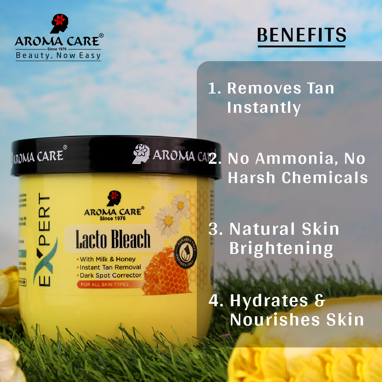 Lacto Bleach Cream for Tan Removal