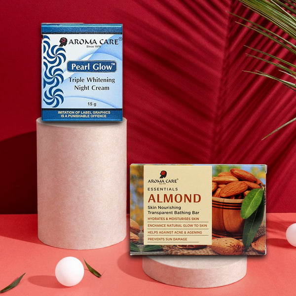 Aroma Care Pearl Glow Night Cream And Get Aroma Care Almond Soap Free