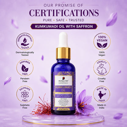Kumkumadi Tailam Face Oil with Pure Saffron for Brightening & Radiant Skin 30ml