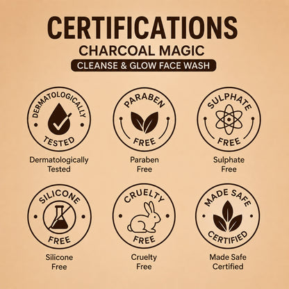 Charcoal Magic Cleanse & Glow Face Wash 50ml