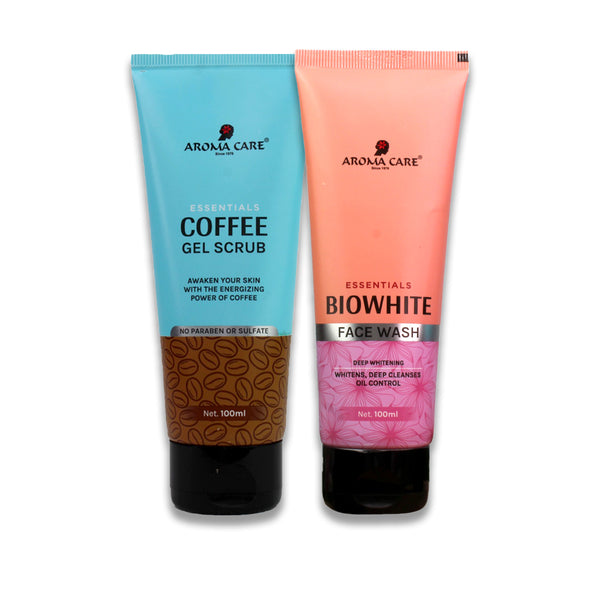 Essentials Coffee Party kit / Coffee Gel Scrub - Bio White Face Wash