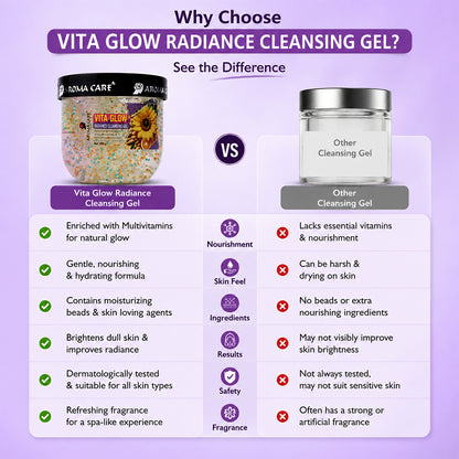 "Vita Glow Radiance Cleansing Gel, Vitamin C"
