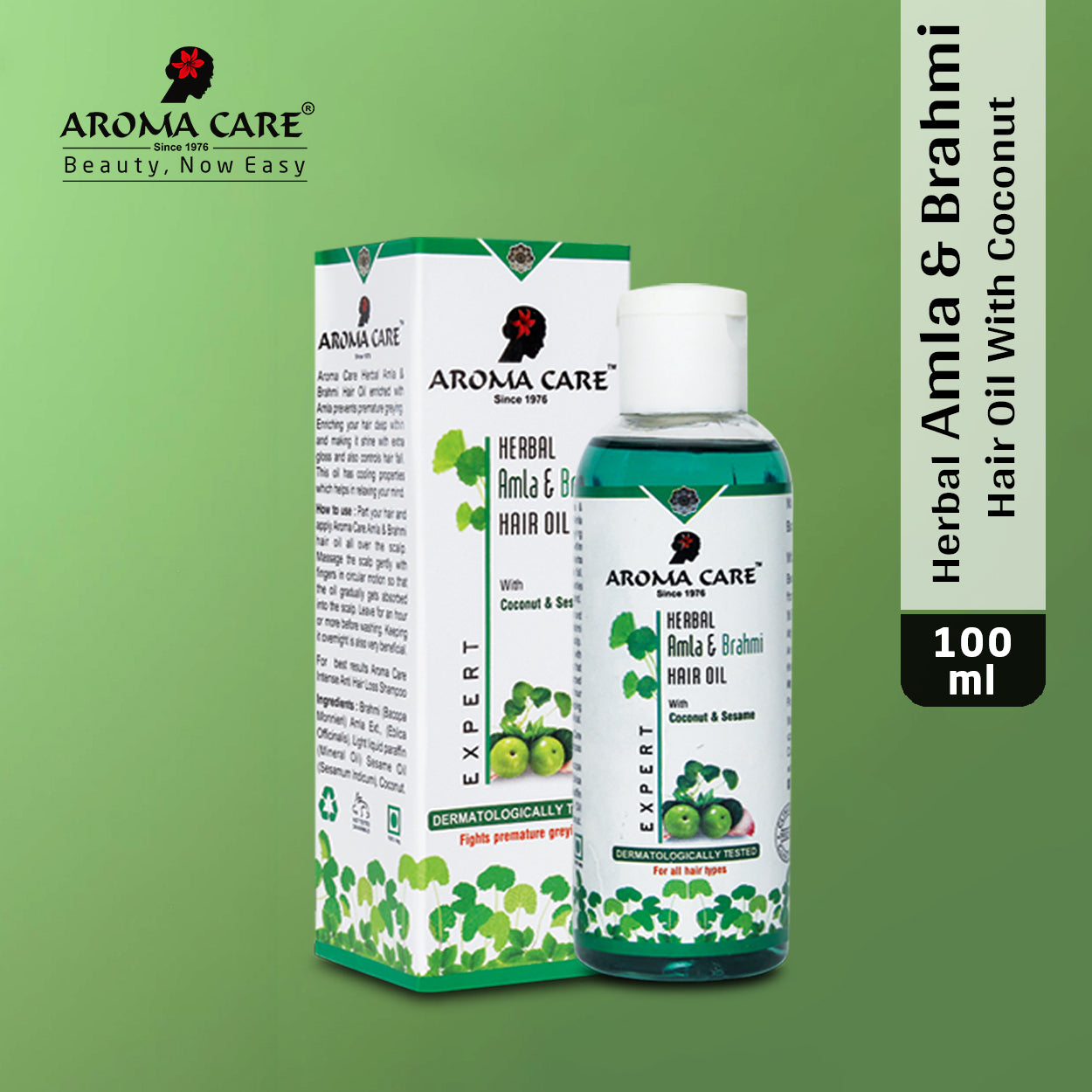 Herbal Amla & Brahmi Hair Oil for Hair Growth