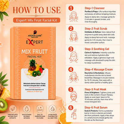 Mix Fruit Facial Kit Multivitamin Nutrient-Infusion Therapy 56gm