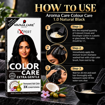 Color Care Extra Gentle 1.0 Natural Black 50ml