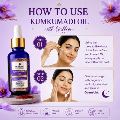 Kumkumadi Tailam Face Oil with Pure Saffron for Brightening & Radiant Skin 30ml