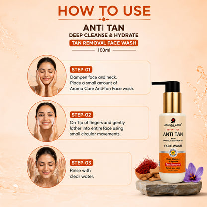 Anti Tan Deep Cleanse & Hydrate Tan Removal Face Wash 100ml