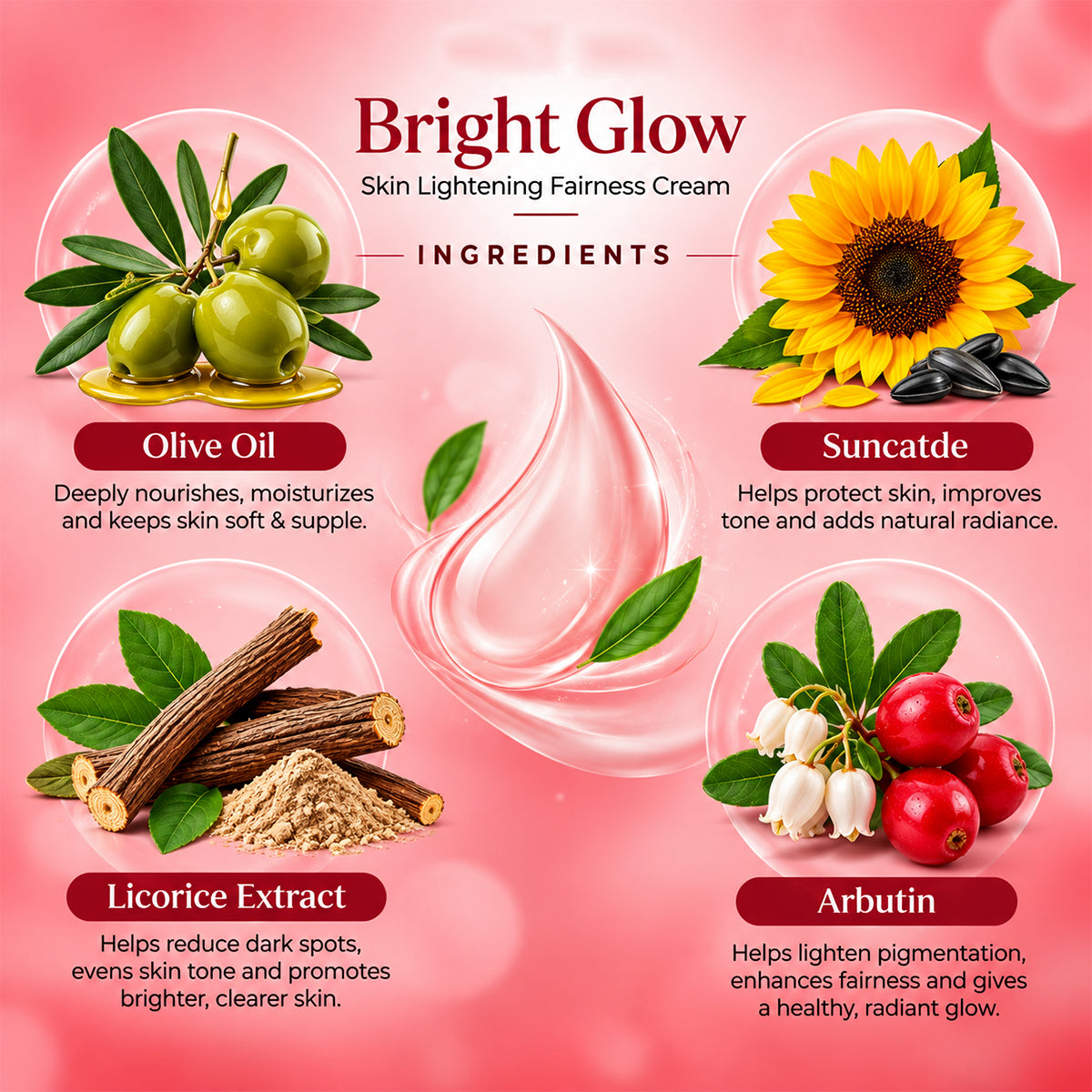 Bright Glow Skin Lightening Fairness Cream 30gm
