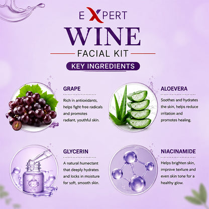 Wine Facial Kit Vineyard-Fresh Skin Revitalization 56gm