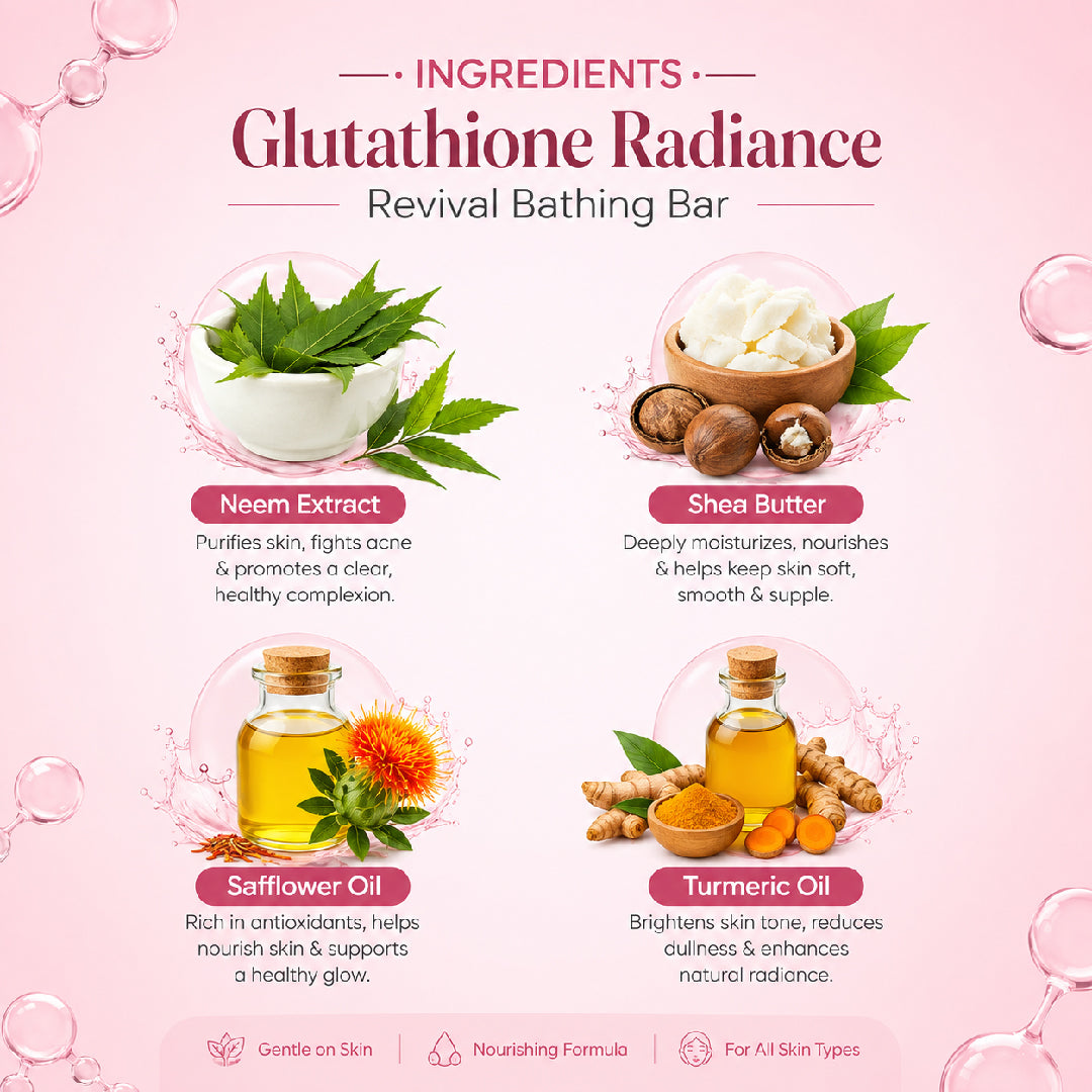 Glutathione Skin Whitening & Brightening Soap (Pack of 2)