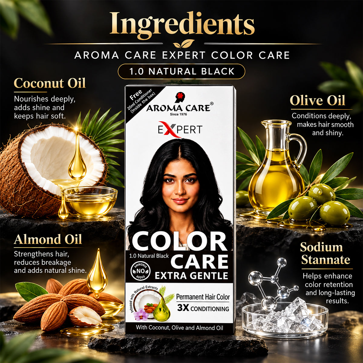Color Care Extra Gentle 1.0 Natural Black 50ml