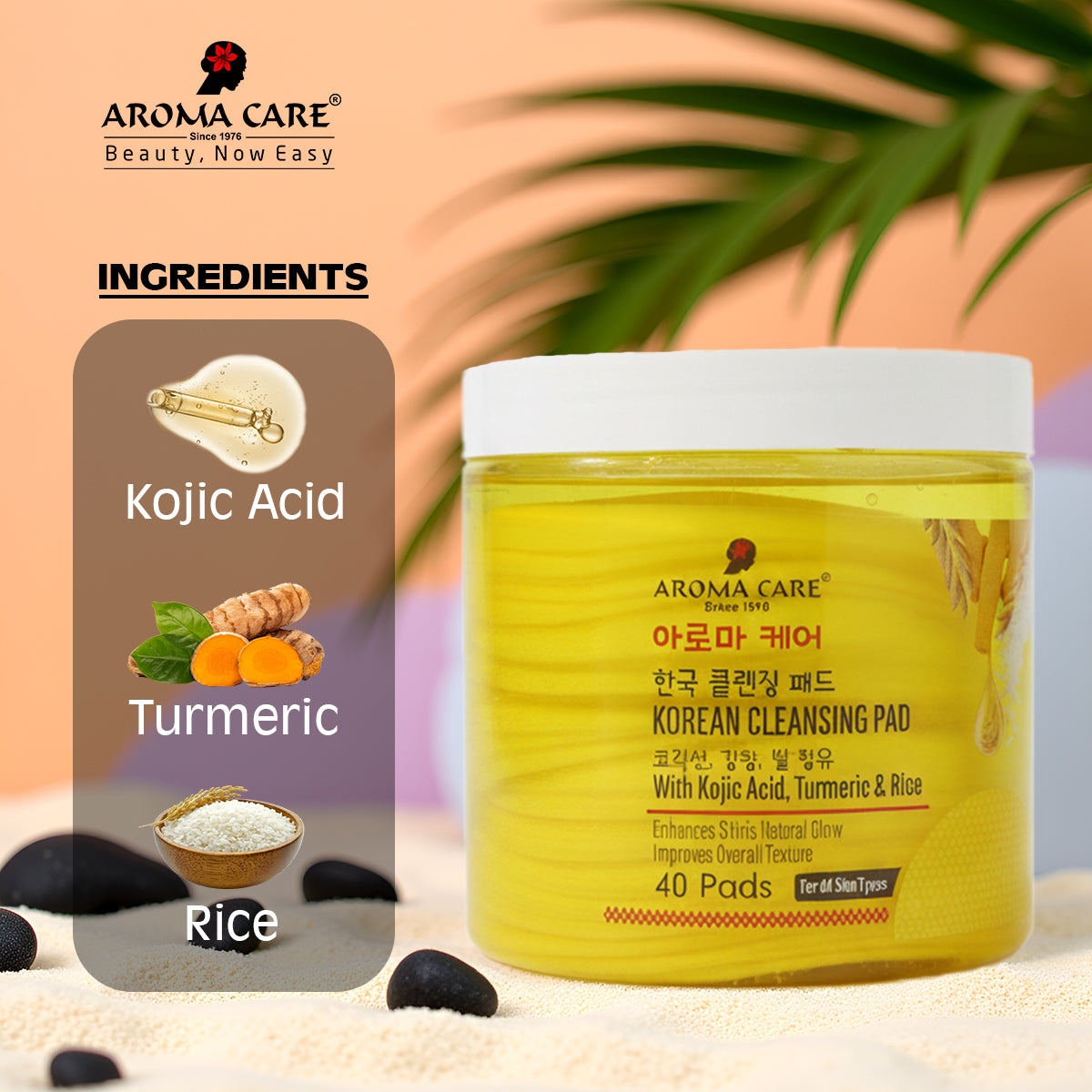 Korean Cleansing Pad With Kojic Acid, Turmeric & Rice