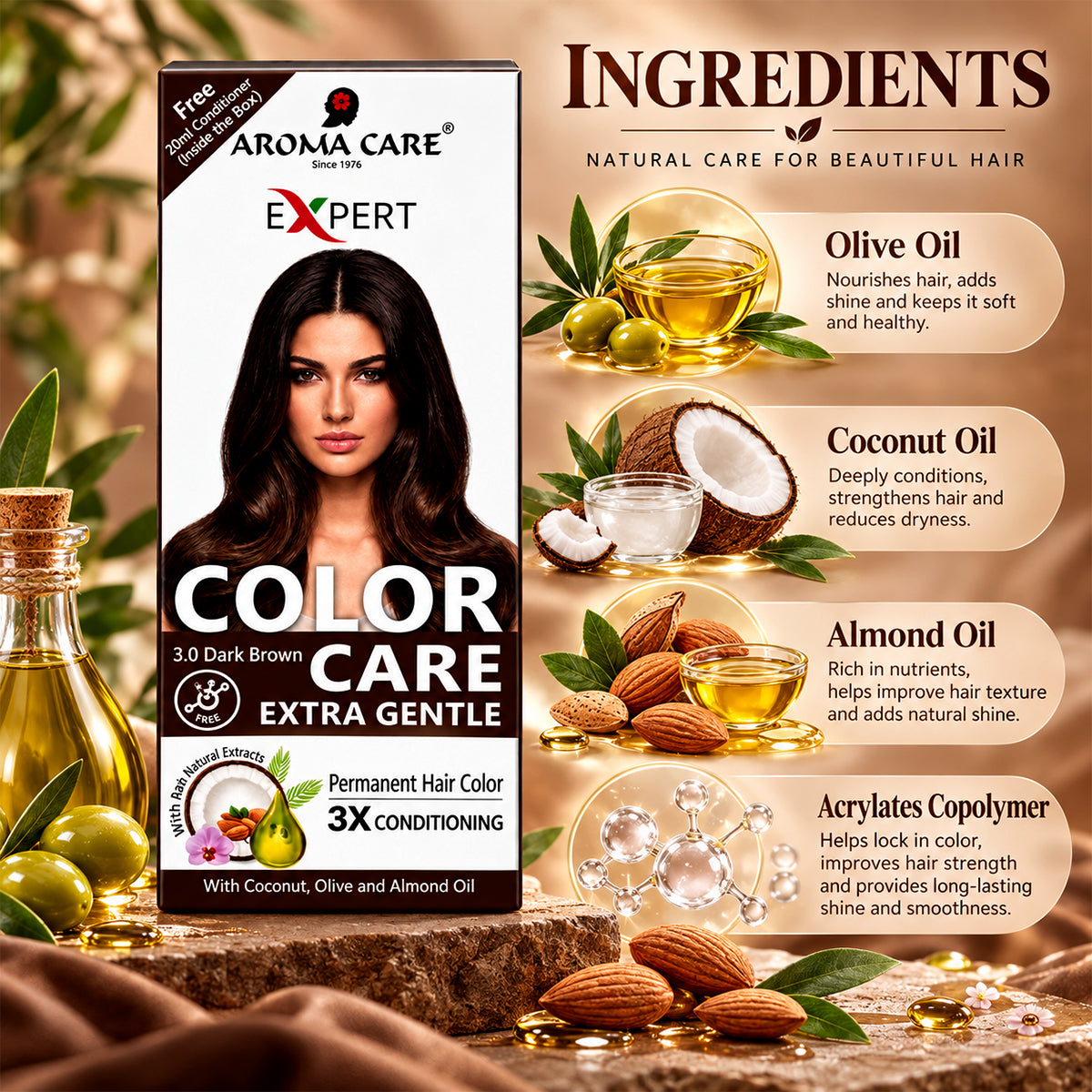 Color Care Extra Gentle 3.0 Dark Brown 50ml