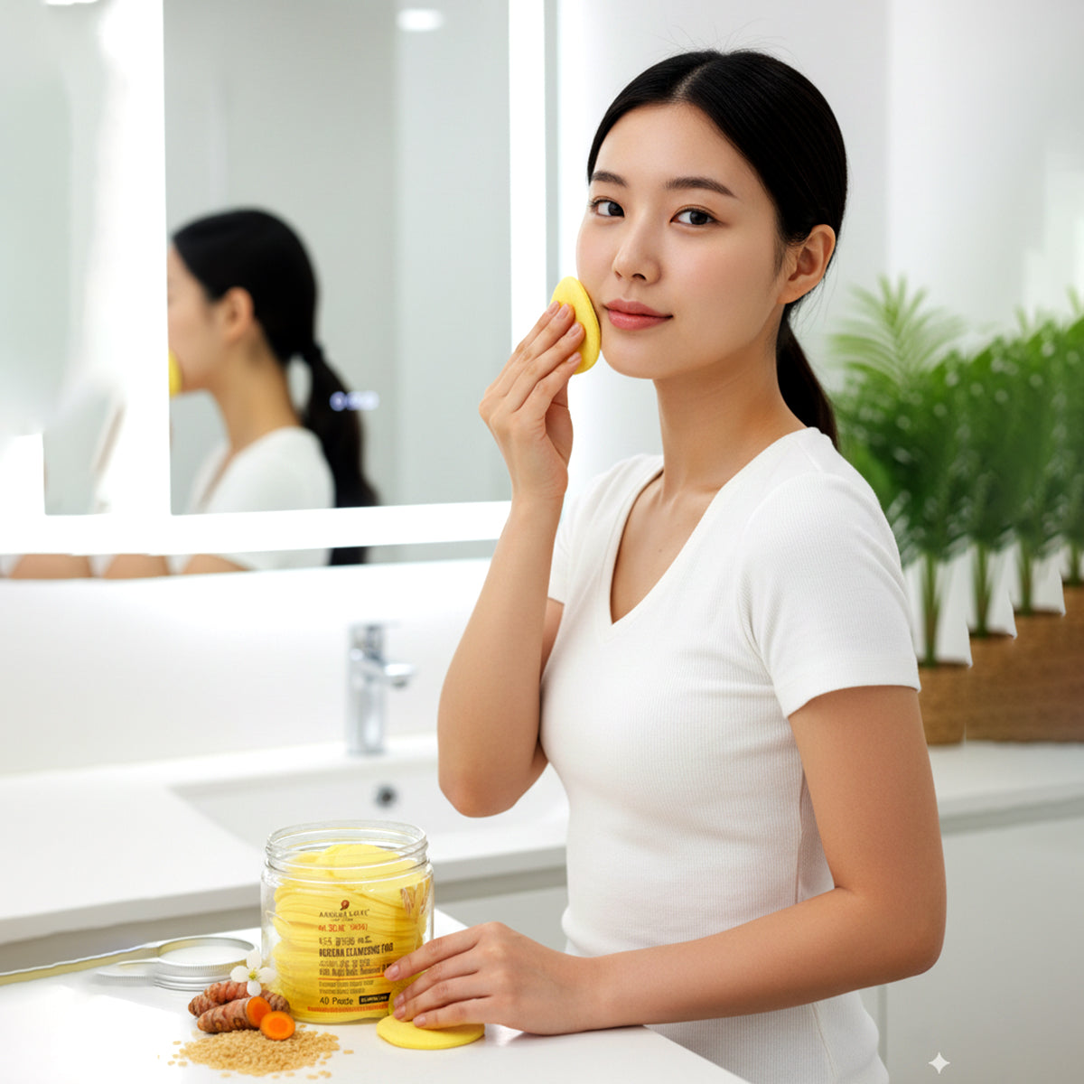 Korean Cleansing Pad With Kojic Acid, Turmeric & Rice
