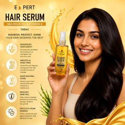 Hair Serum for Frizz Control, Smooth & Shiny Hair