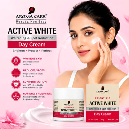 Active White Whitening & Spot Reduction Day Cream with Natural Ingredients