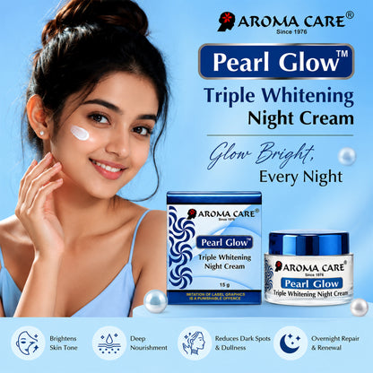 Pearl Glow Triple whitening Night Cream for Skin 15 gm