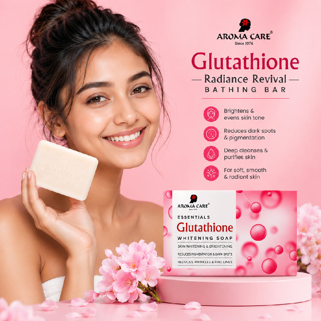 glutathione beauty soap Skin Whitening & Brightening (Pack of 2) – Aroma Care Face Lotion Size:1 month supply Glutathione Face Cream Facial