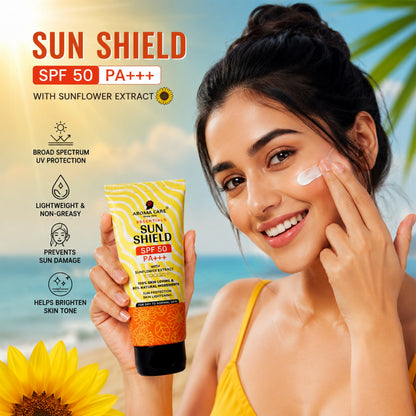 Sun Shield SPF 50 PA+++ With Sunflower Extract, Niacinamide & Allantoine