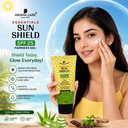 Sun Shield SPF 25 Fairness Gel Sunscreen for Daily UV Protection & Brightening