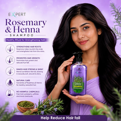 Rosemary & Henna Shampoo for Hair Fall