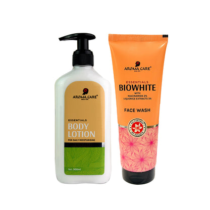 Bio White Facewash + Body LotionÂ Moisturiser