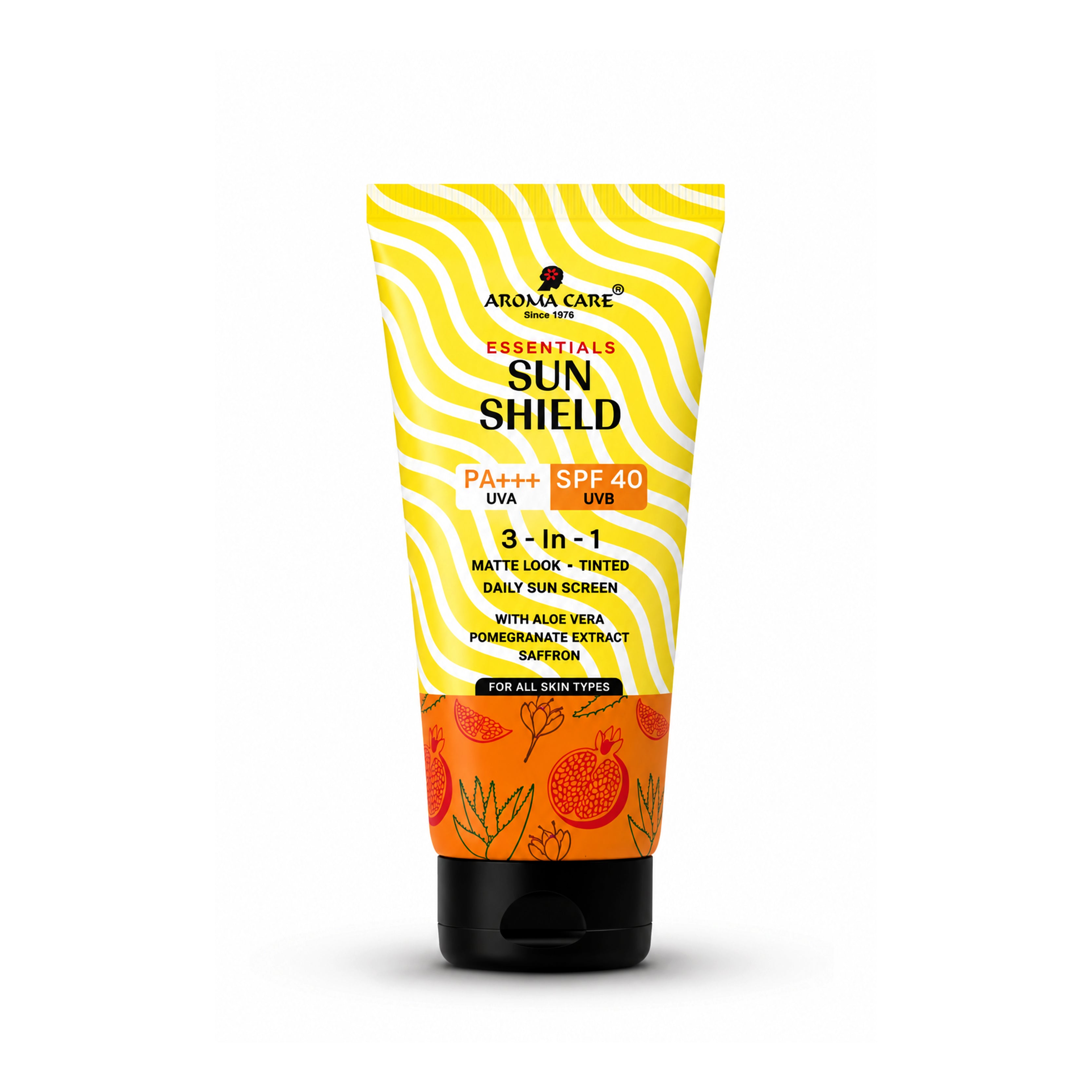 Sun Shield UV Safe SPF 40 3-in-1 Sunscreen for Broad-Spectrum Protection & Glow