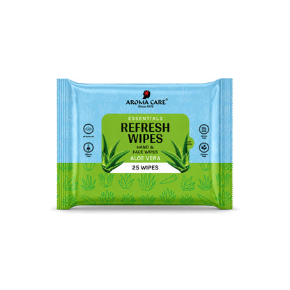 Aloe Vera & Cucumber Refresh Wipes, 25 Wipes, Pack Of (2)