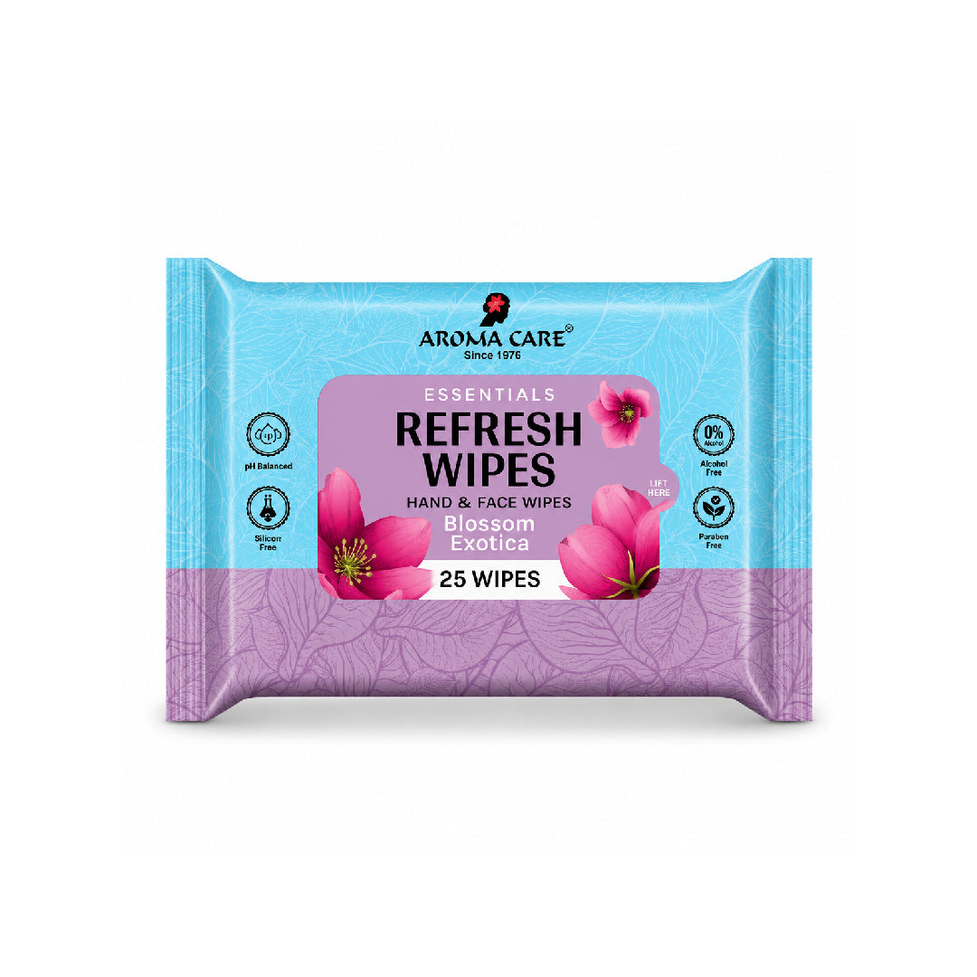 Blossom Exotica Refresh Wipes, 25 Wipes, Pack Of (2)