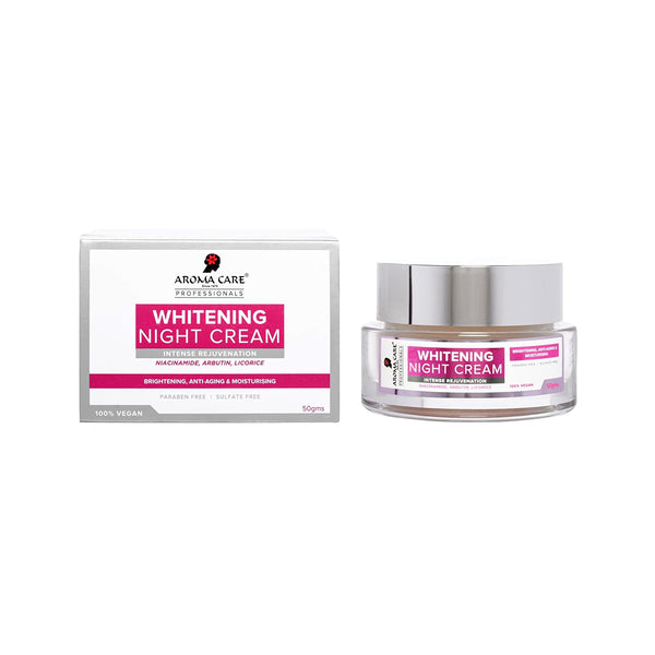 Professional Whitening Night Cream – 50gm, for Glowing Skin – Brightening, Anti-Aging, Dark Spot Removal – Suitable for All Skin Types